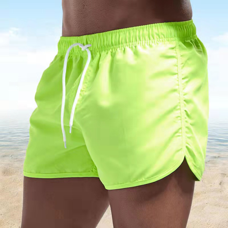 Trunks Board Surf - Men's 2026 Solid Drawstring Breathable Quick