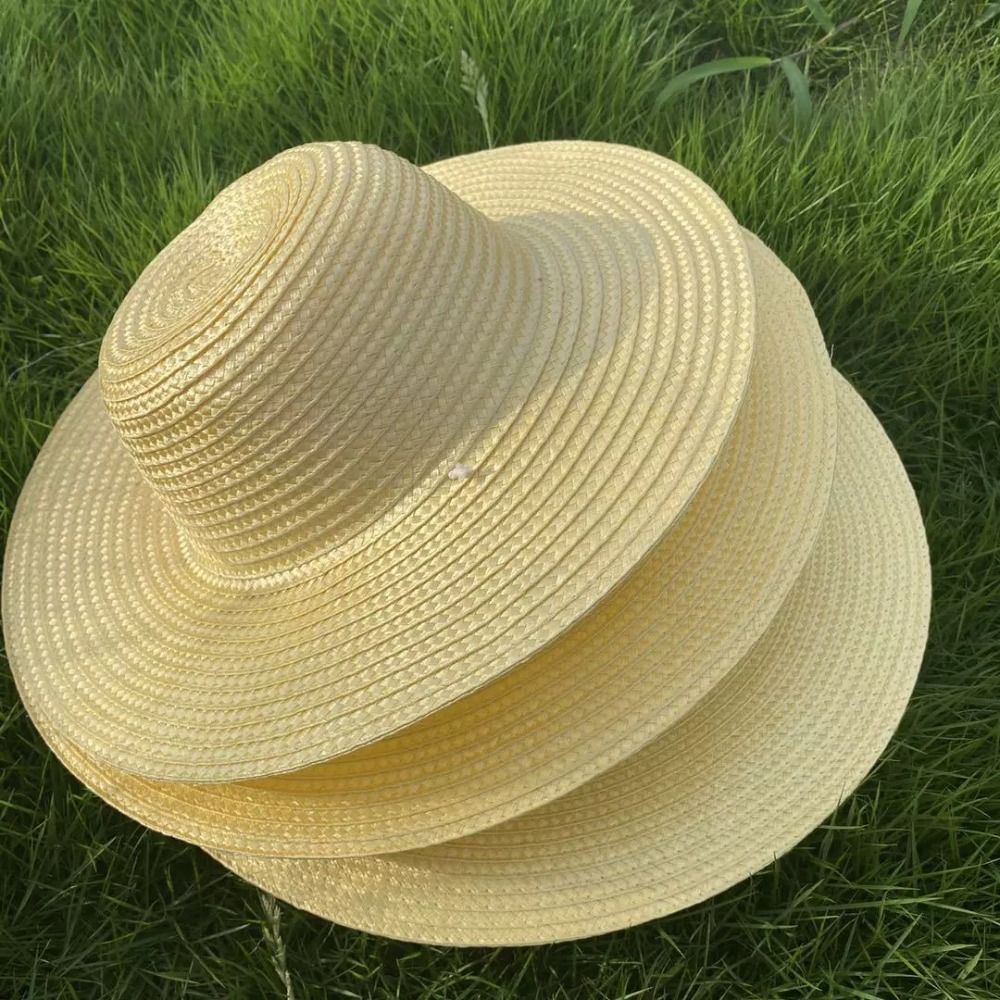 Bucket Hat Straw - Summer Wide Brim Straw Hat with