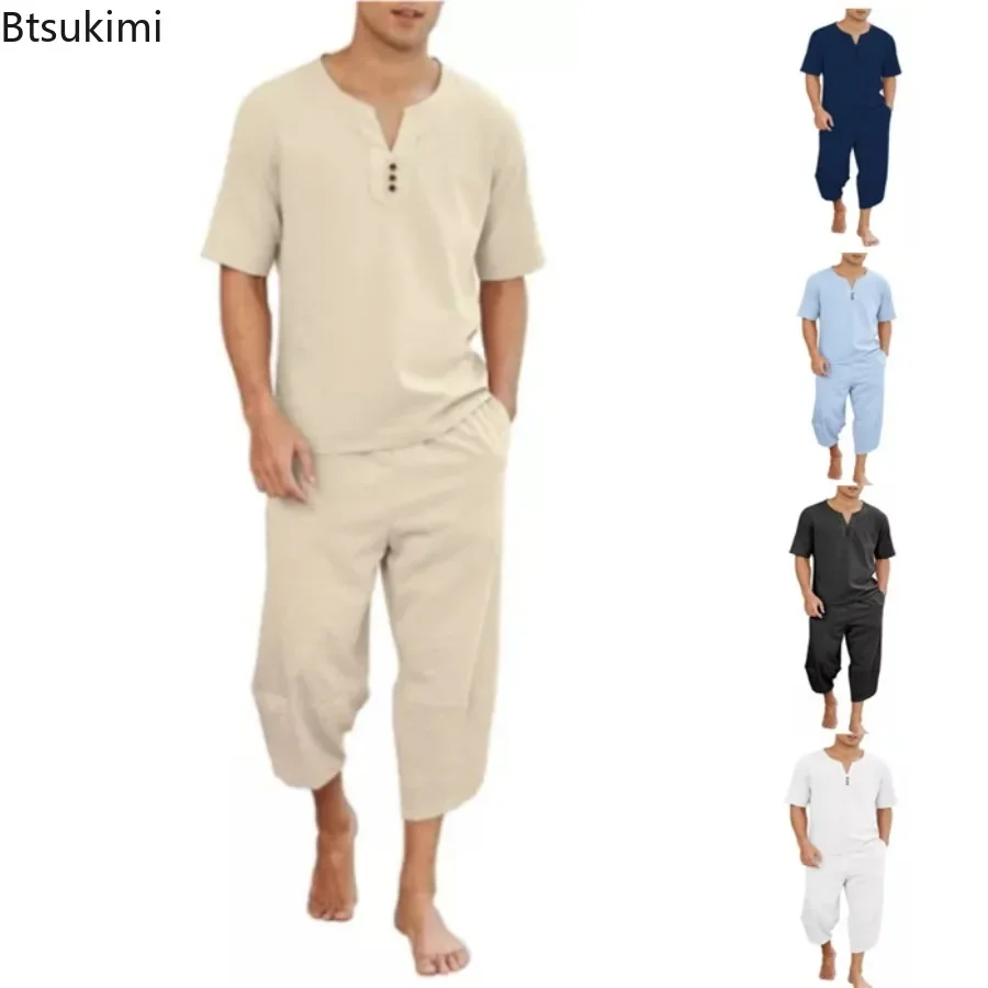 Short Linen Drawstring - 2026 Men's Hip Hop Cotton Linen
