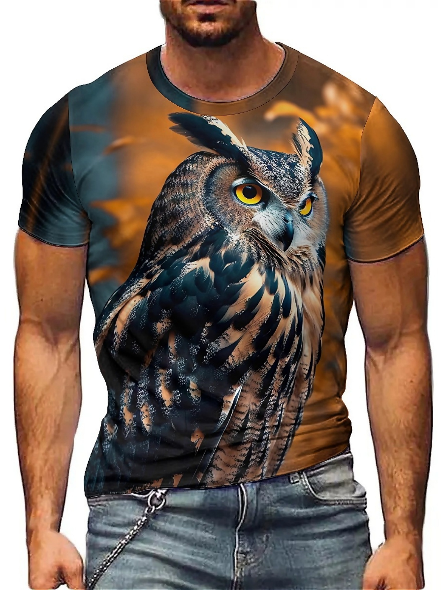 Men's & Women's 3D Print Owl G - Tee Graphic Print review and price
