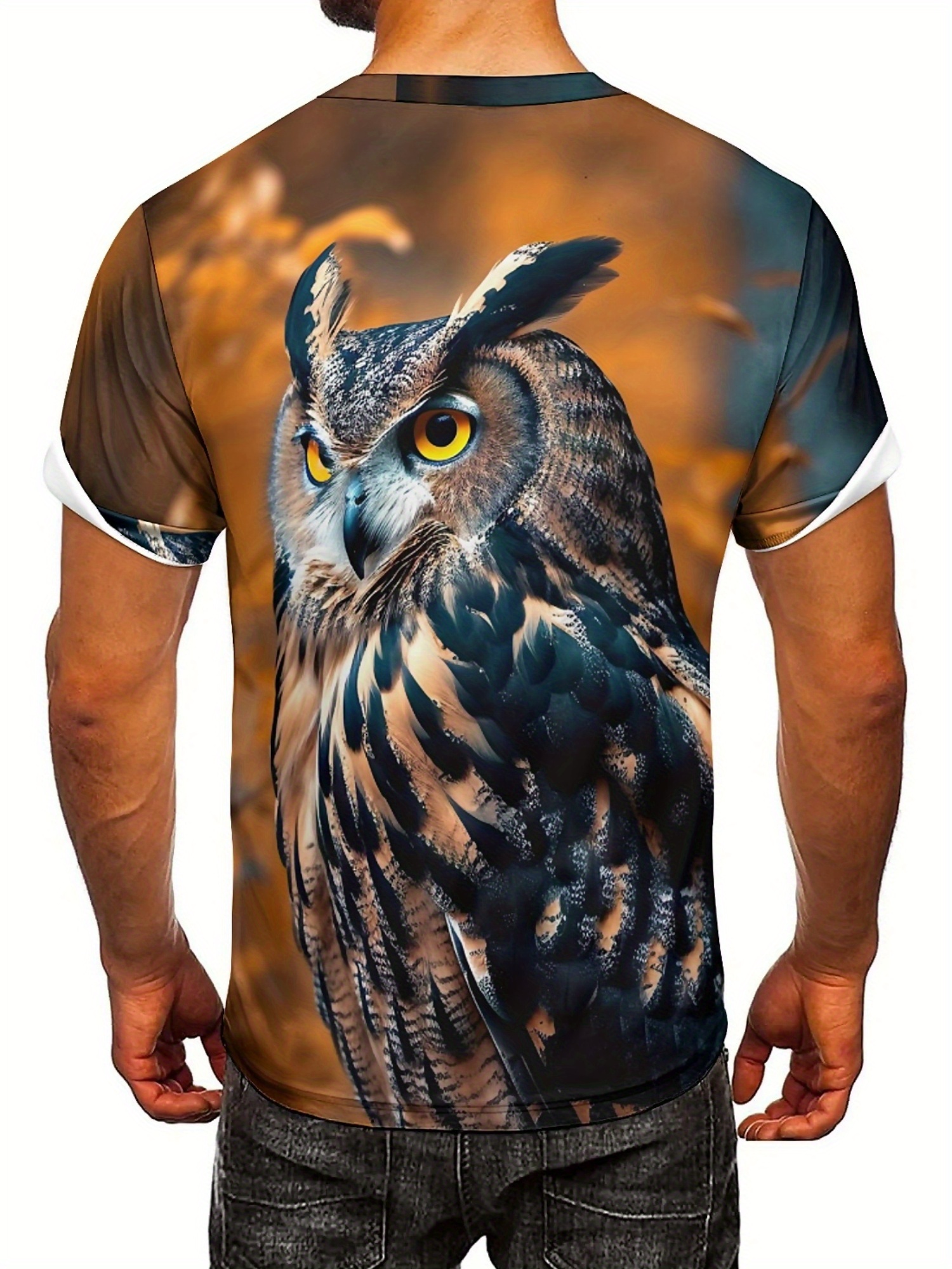Men's & Women's 3D Print Owl G - Tee Graphic Print review and price