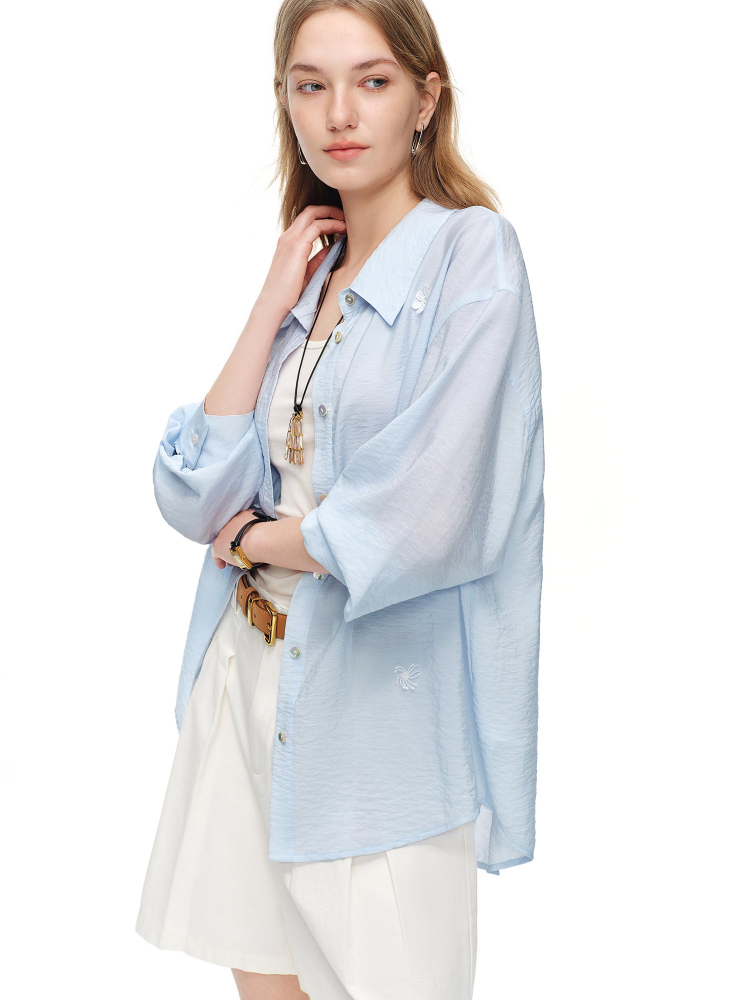 DUSHU 2026 Summer Women's Ligh - Resort Shirt Floral review and price