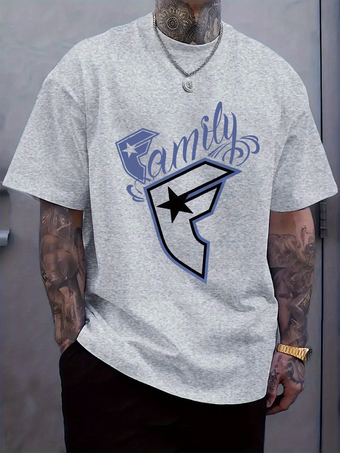 Men's Casual T-Shirt Family Gr - Tee Graphic Print review and price
