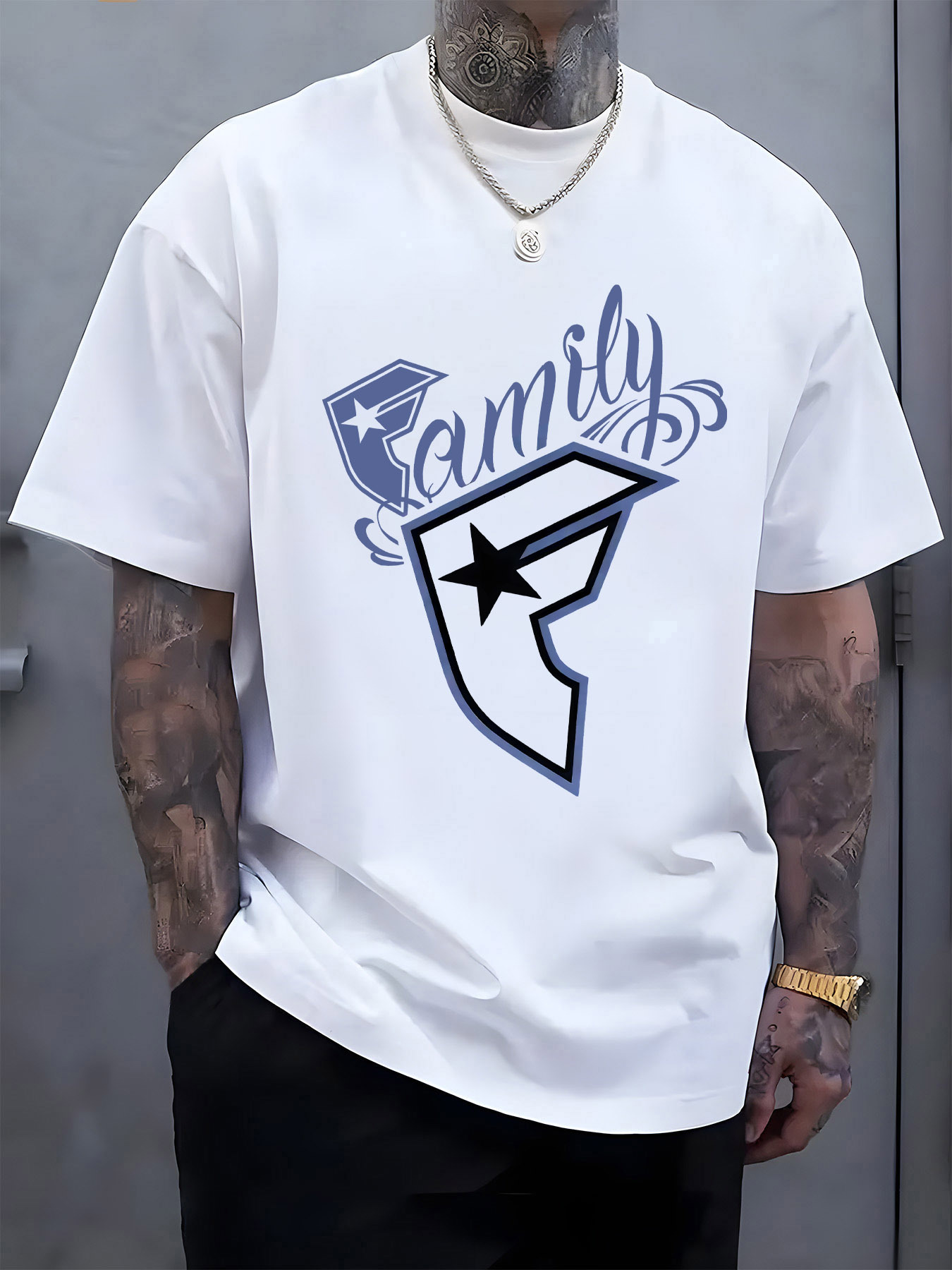 Men's Casual T-Shirt Family Gr - Tee Graphic Print review and price