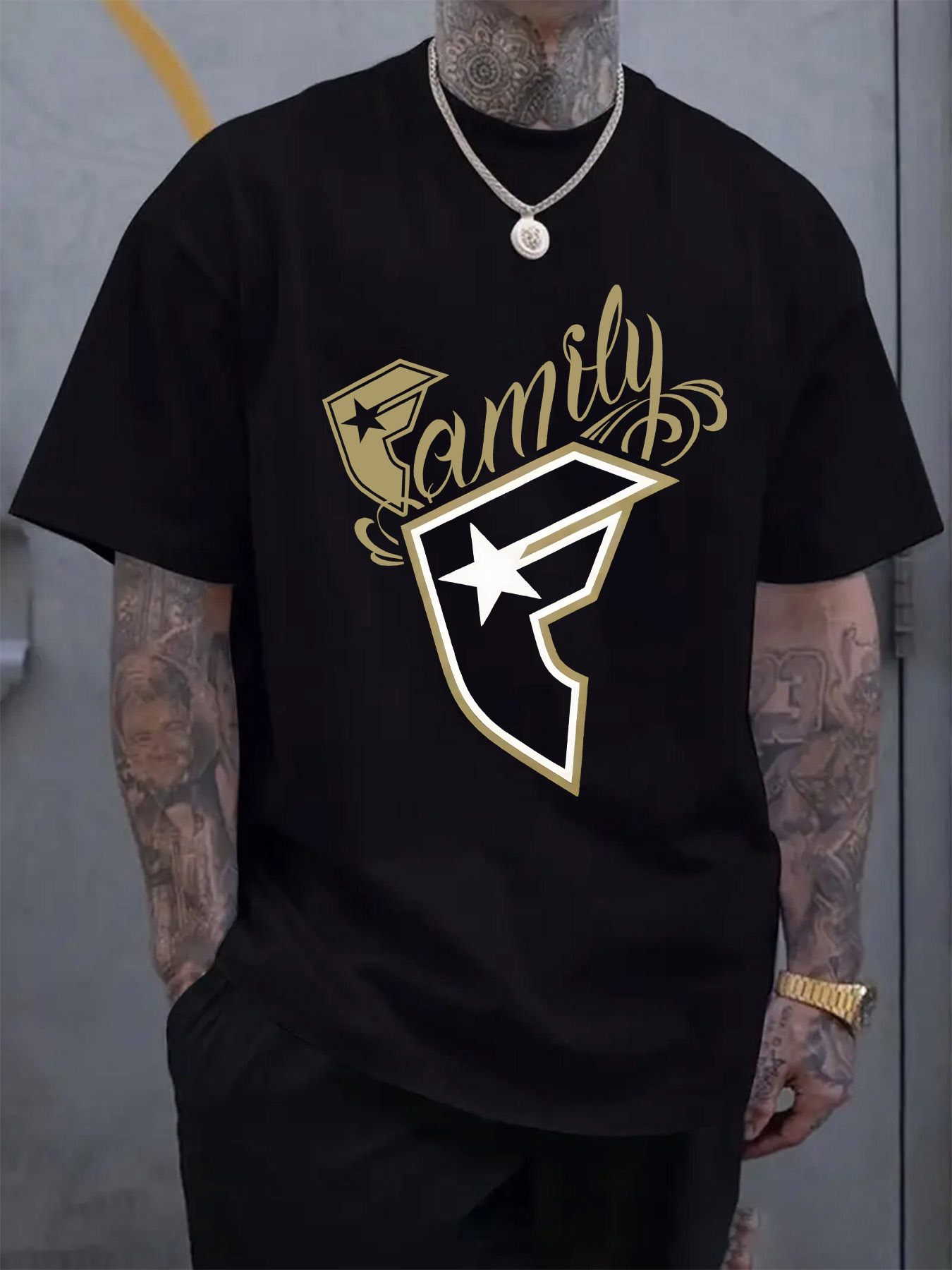 Men's Casual T-Shirt Family Gr - Tee Graphic Print review and price
