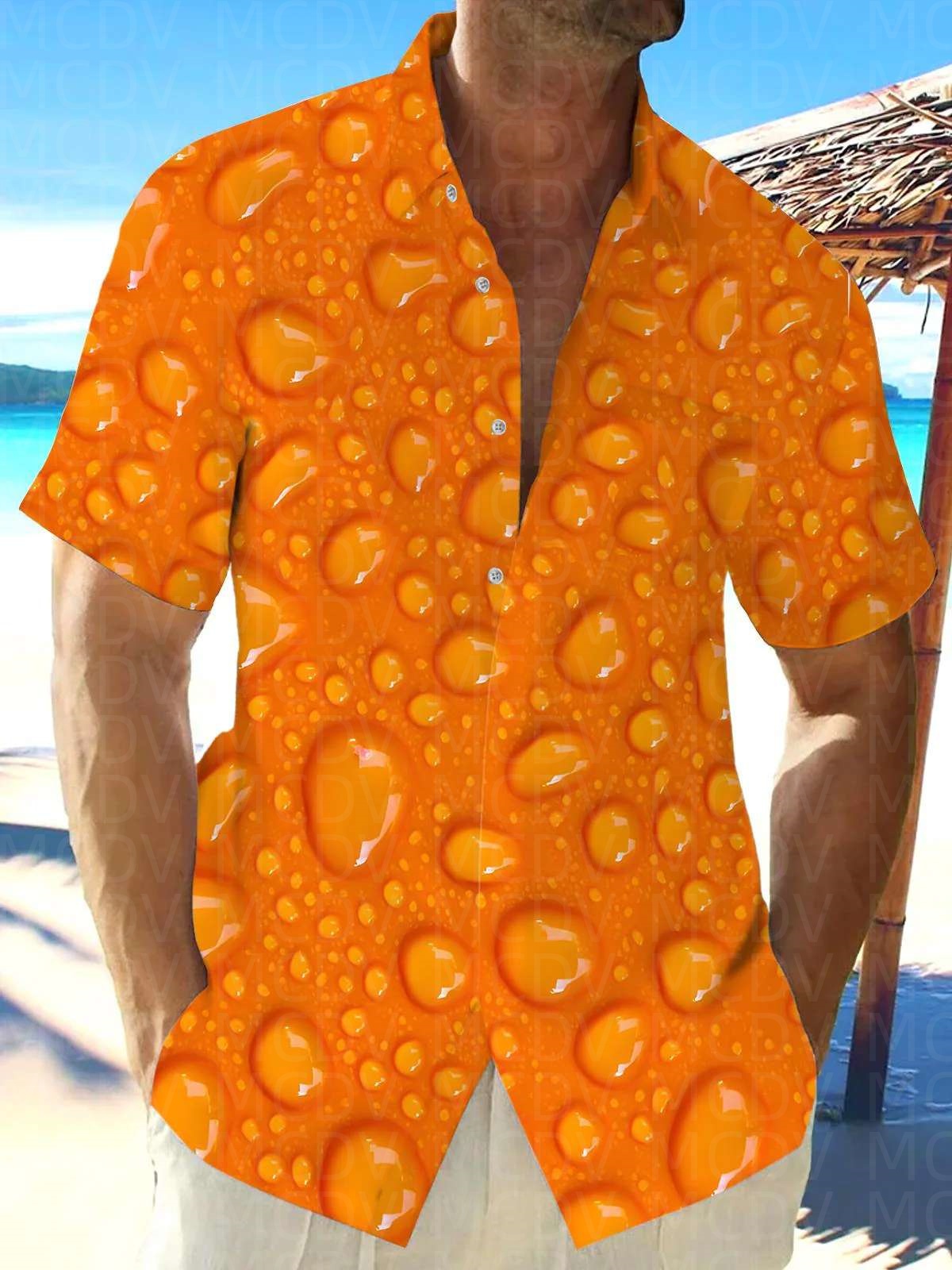 Star Pattern Style Men's Hawai - Shirt Camp Collar review and price