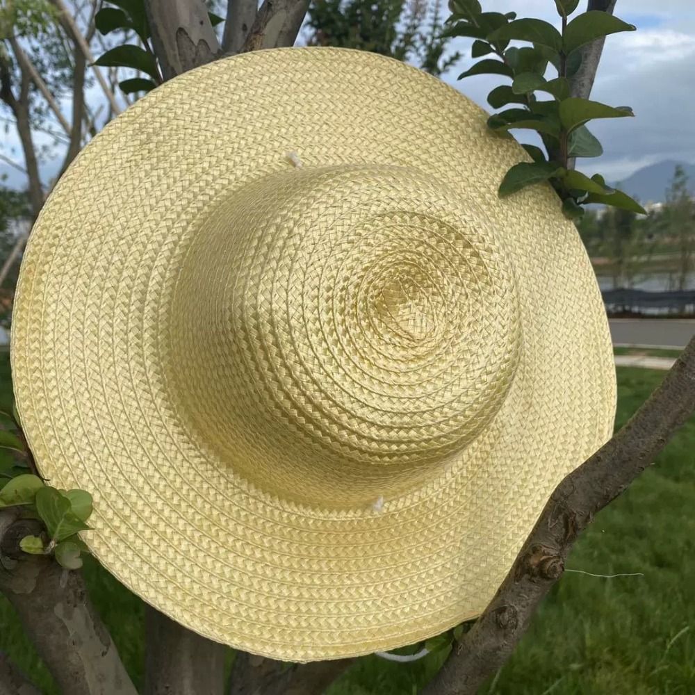 Summer Wide Brim Straw Hat wit - Bucket Hat Straw review and price