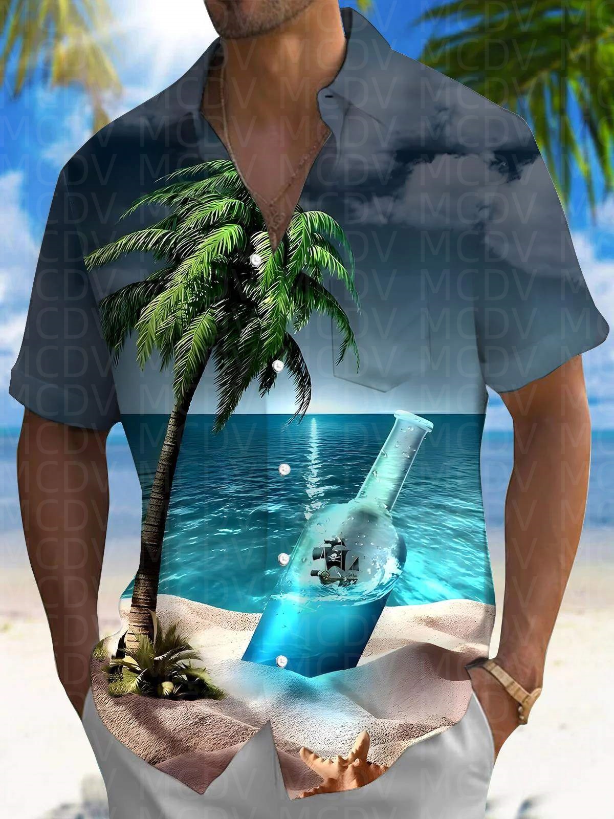 Trump Pattern Men's Hawaiian S - Shirt Camp Collar review and price