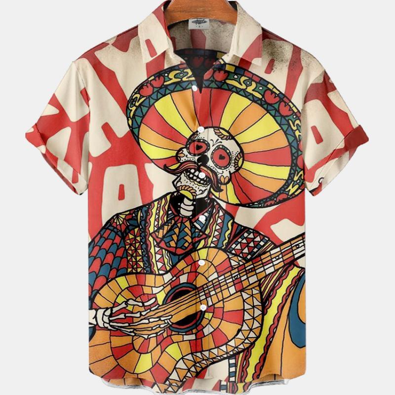 Summer Men's Fashion Casual So - Resort Shirt Floral review and price
