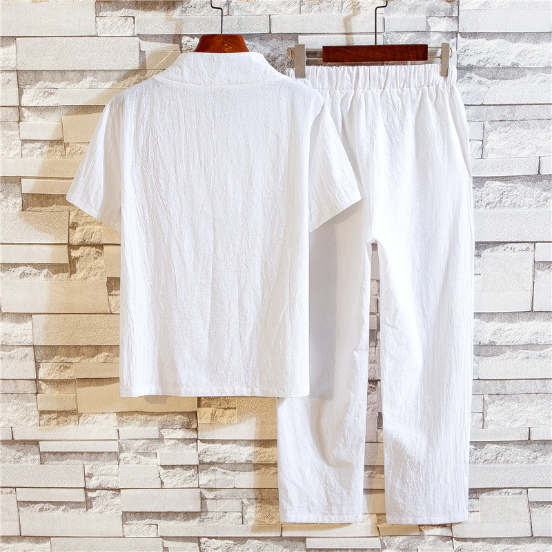 Men's Summer Cotton Linen Shor - Linen Shirt Breathable review and price