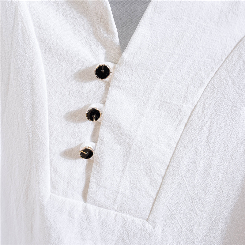 Men's Summer Cotton Linen Shor - Linen Shirt Breathable review and price