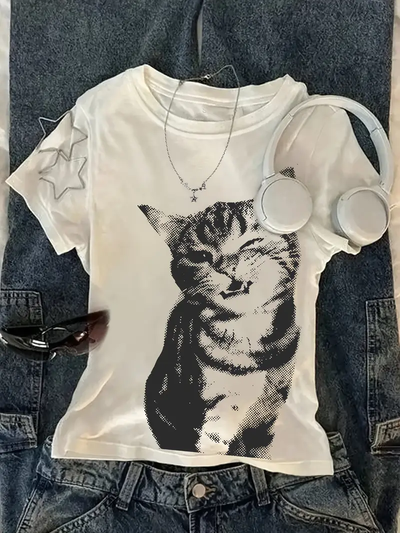 Summer Harajuku Letter Graphic - Tee Graphic Print review and price
