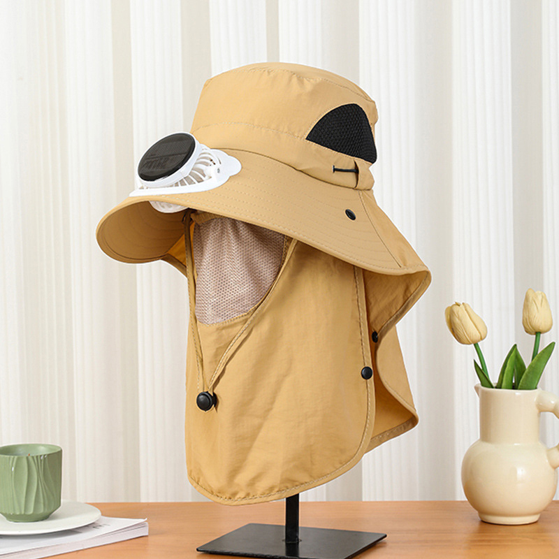 Men Solar Fan Hat Wide Brim UP - Bucket Hat Straw review and price