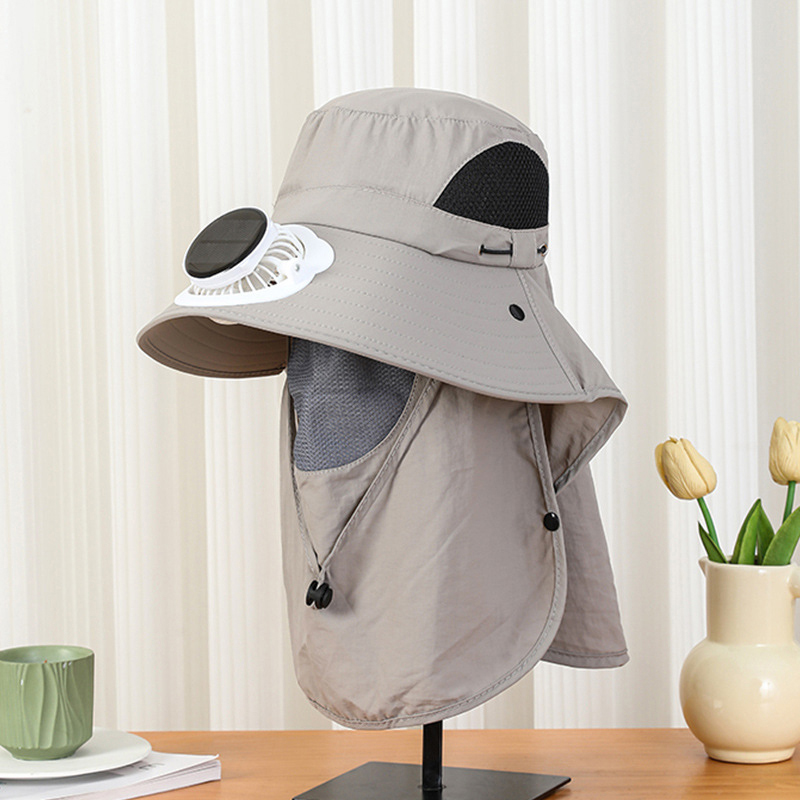 Men Solar Fan Hat Wide Brim UP - Bucket Hat Straw review and price