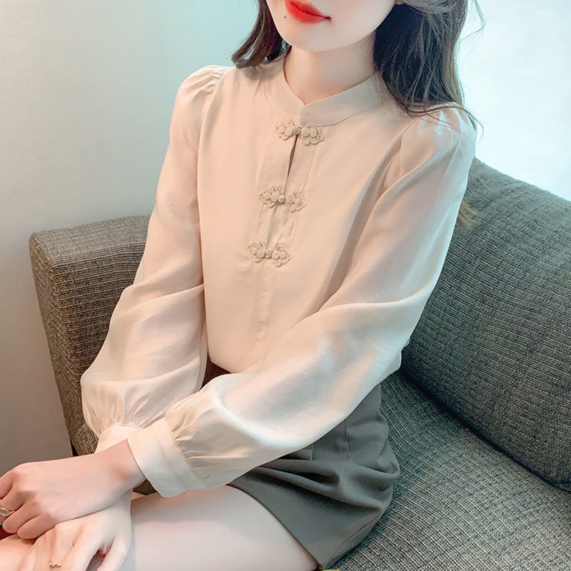 New Chinese Style Stand Up Col - Shirt Camp Collar review and price