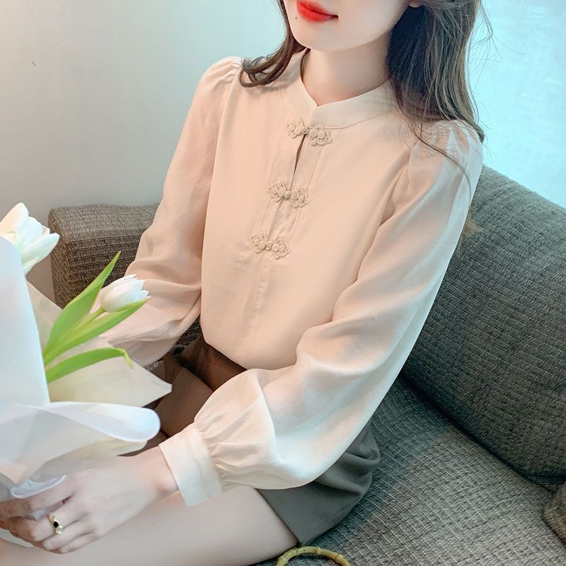 New Chinese Style Stand Up Col - Shirt Camp Collar review and price