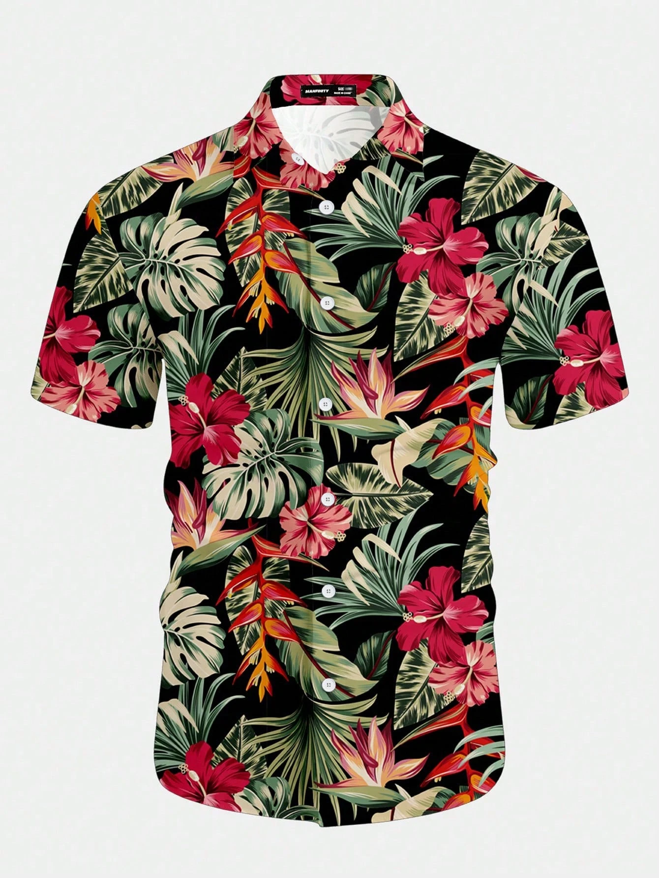 Casual Hawaiian Shirt Men Trop - Resort Shirt Floral review and price