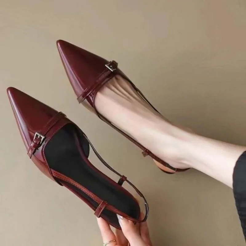 Women Sandals Fashion Pointed  - Casual Sandal Leather review and price