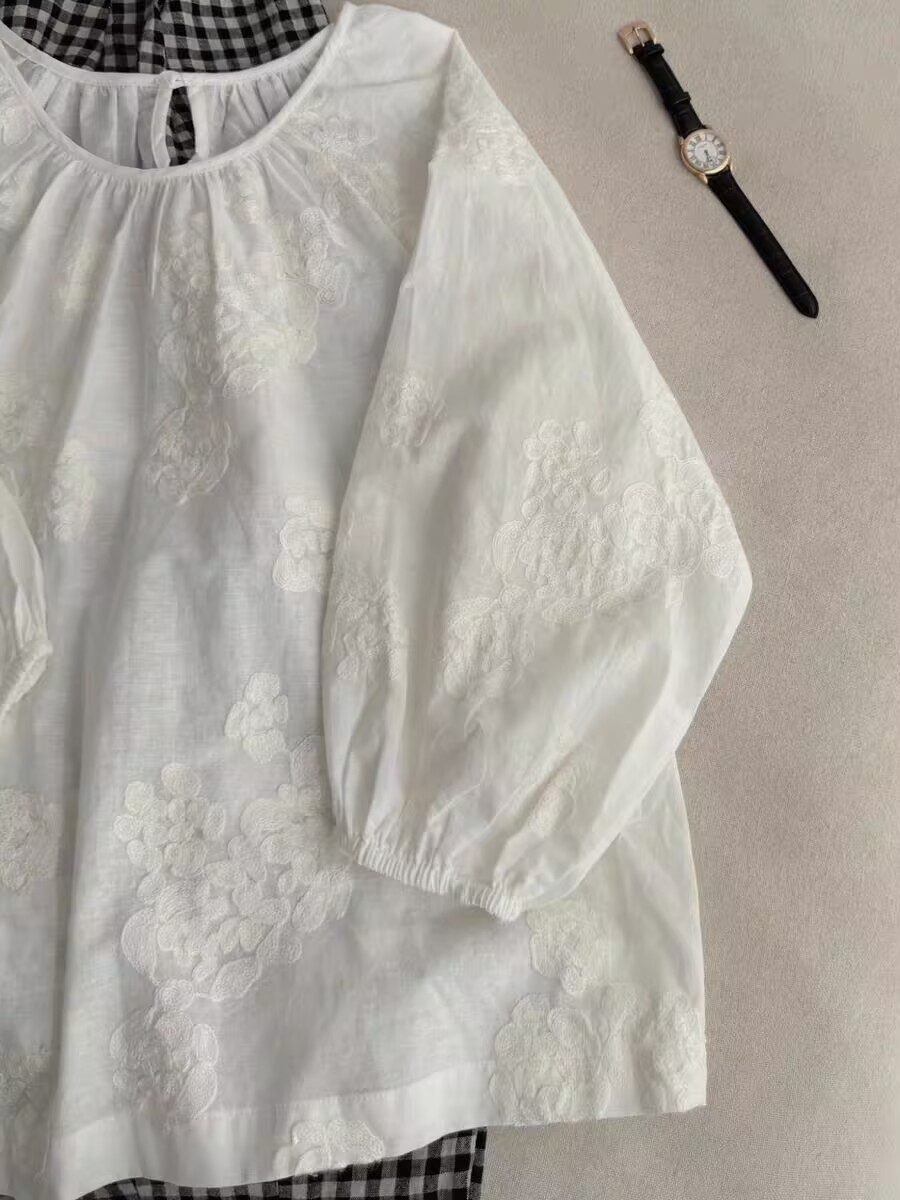 Summer New Heavy Embroidery Li - Linen Shirt Breathable review and price