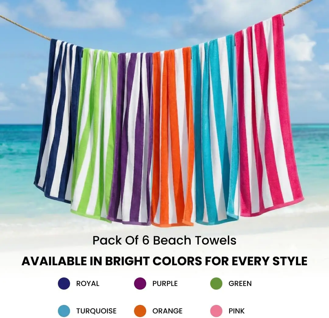 Beach Towels 6 Pack Large 30x6 - Beach Towel Large review and price