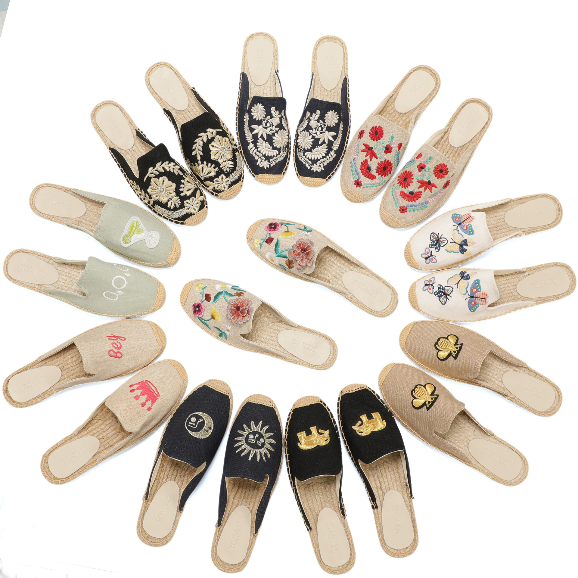 Women Floral Embroidered Espad - Espadrille Slip On review and price
