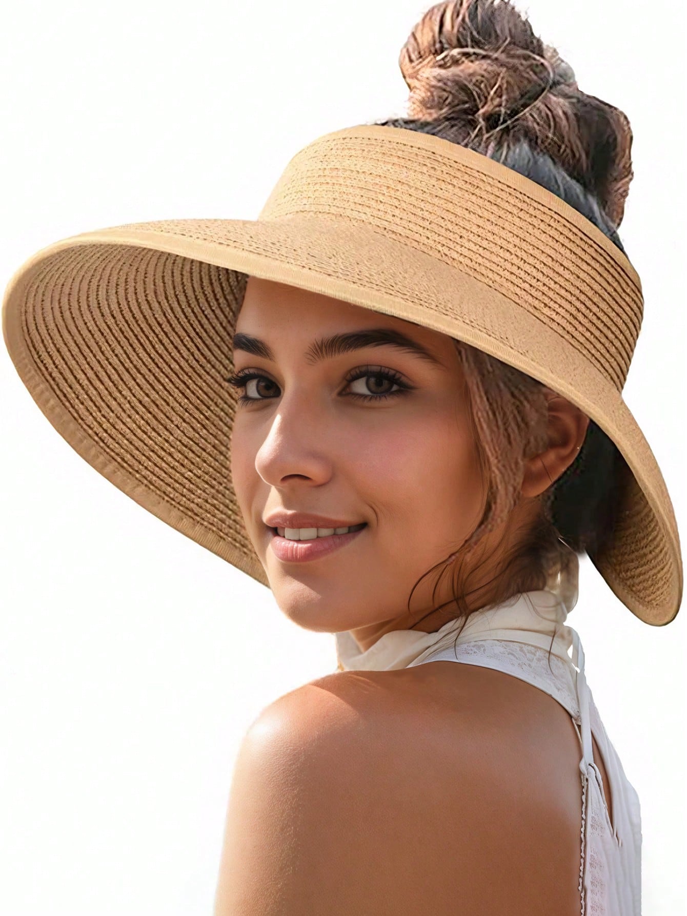 Sun Visor Hats For Women Wide  - Packable Hat Nylon review and price