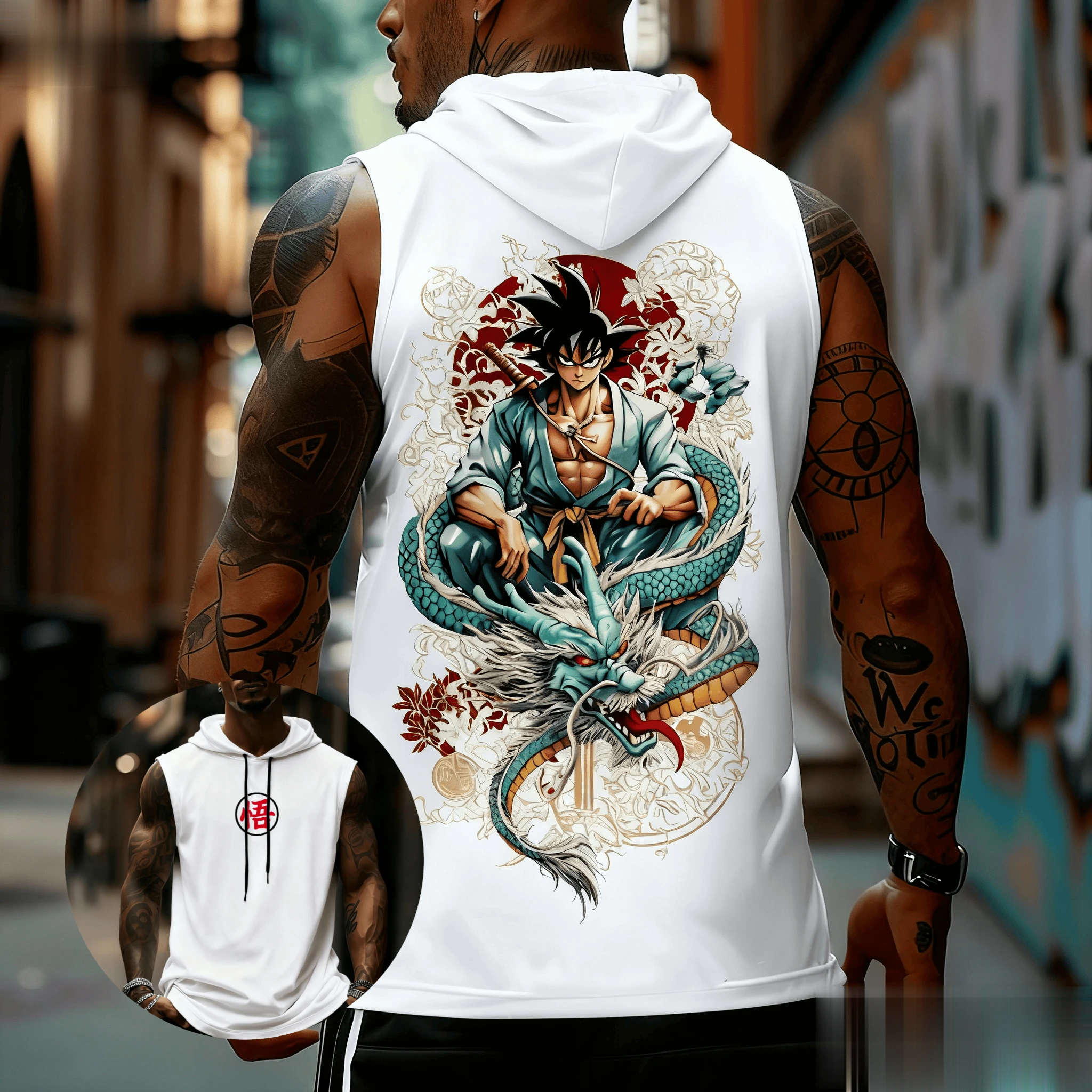 Dragon Ball Goku Anime Men Tan - Tank Top Muscle review and price