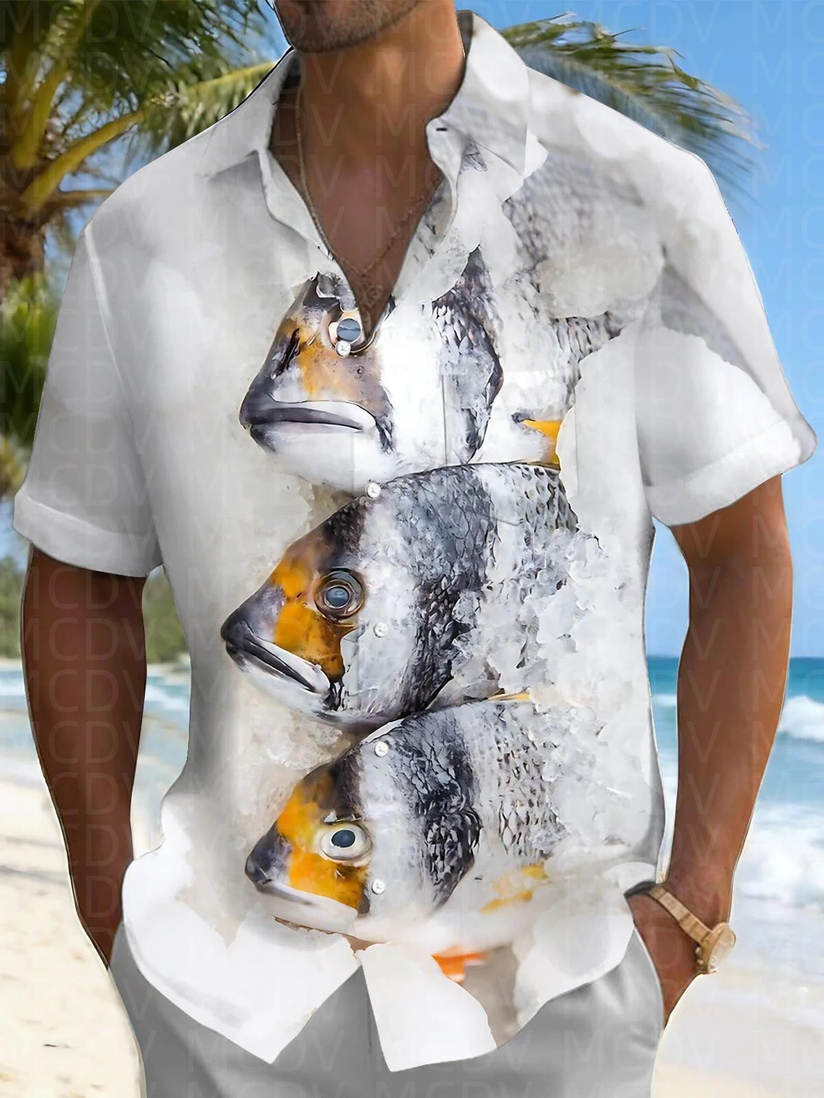 Bird Pattern Men's Hawaiian Sh - Shirt Camp Collar review and price
