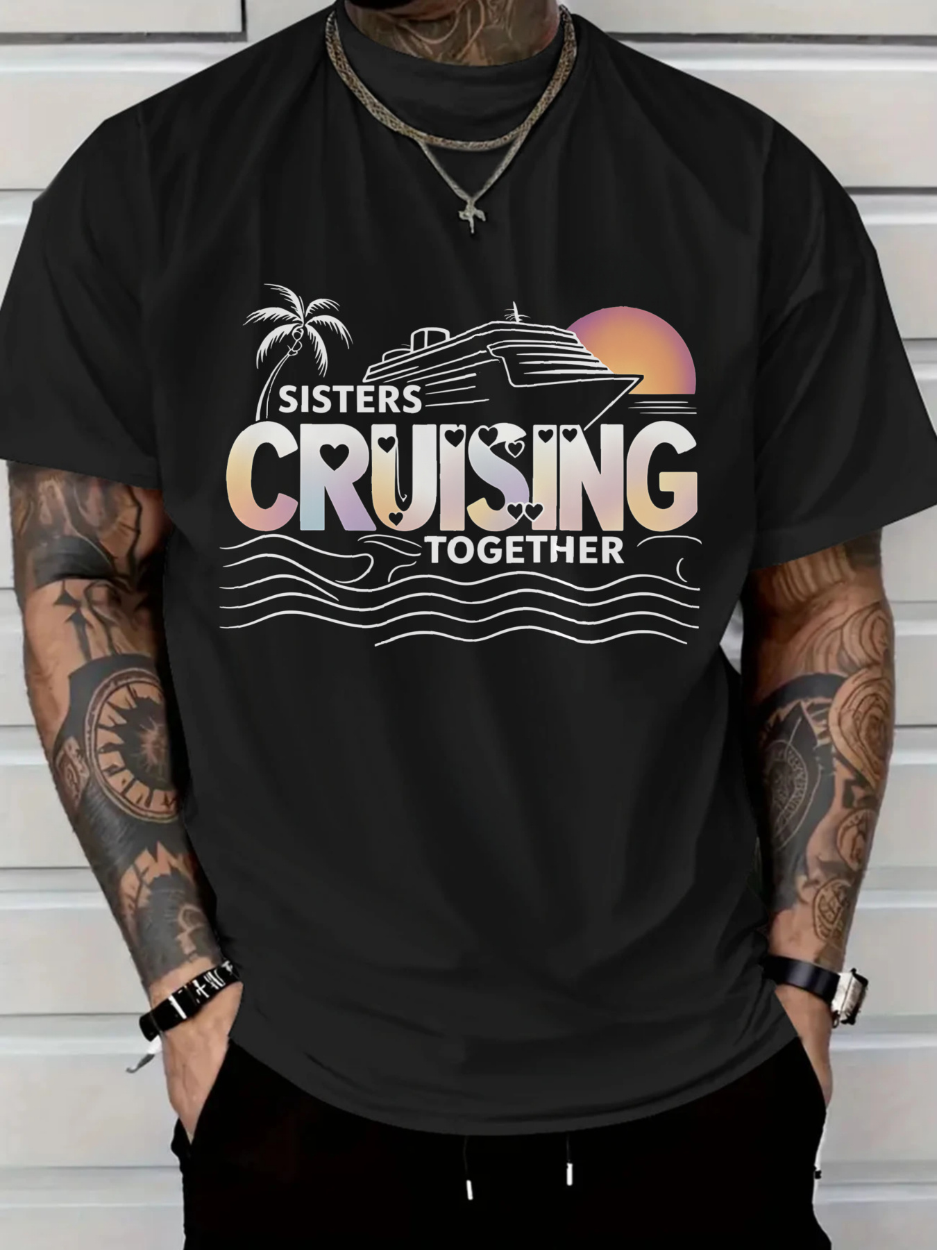 Men's Vacation T-Shirt Sisters - Tee Graphic Print review and price
