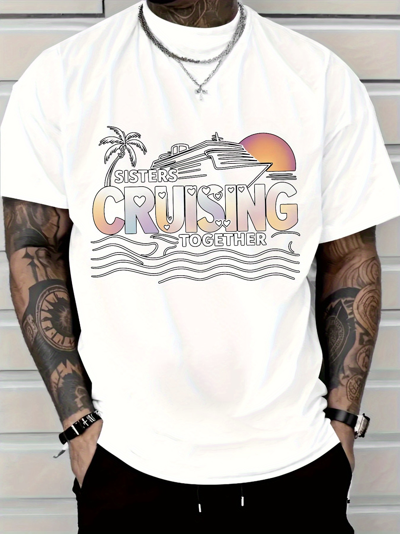 Men's Vacation T-Shirt Sisters - Tee Graphic Print review and price