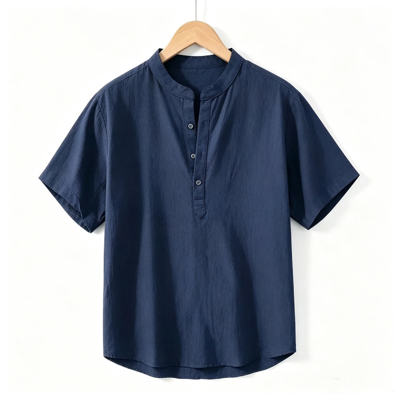 Men Cotton Linen Short-Sleeve  - Linen Shirt Breathable review and price