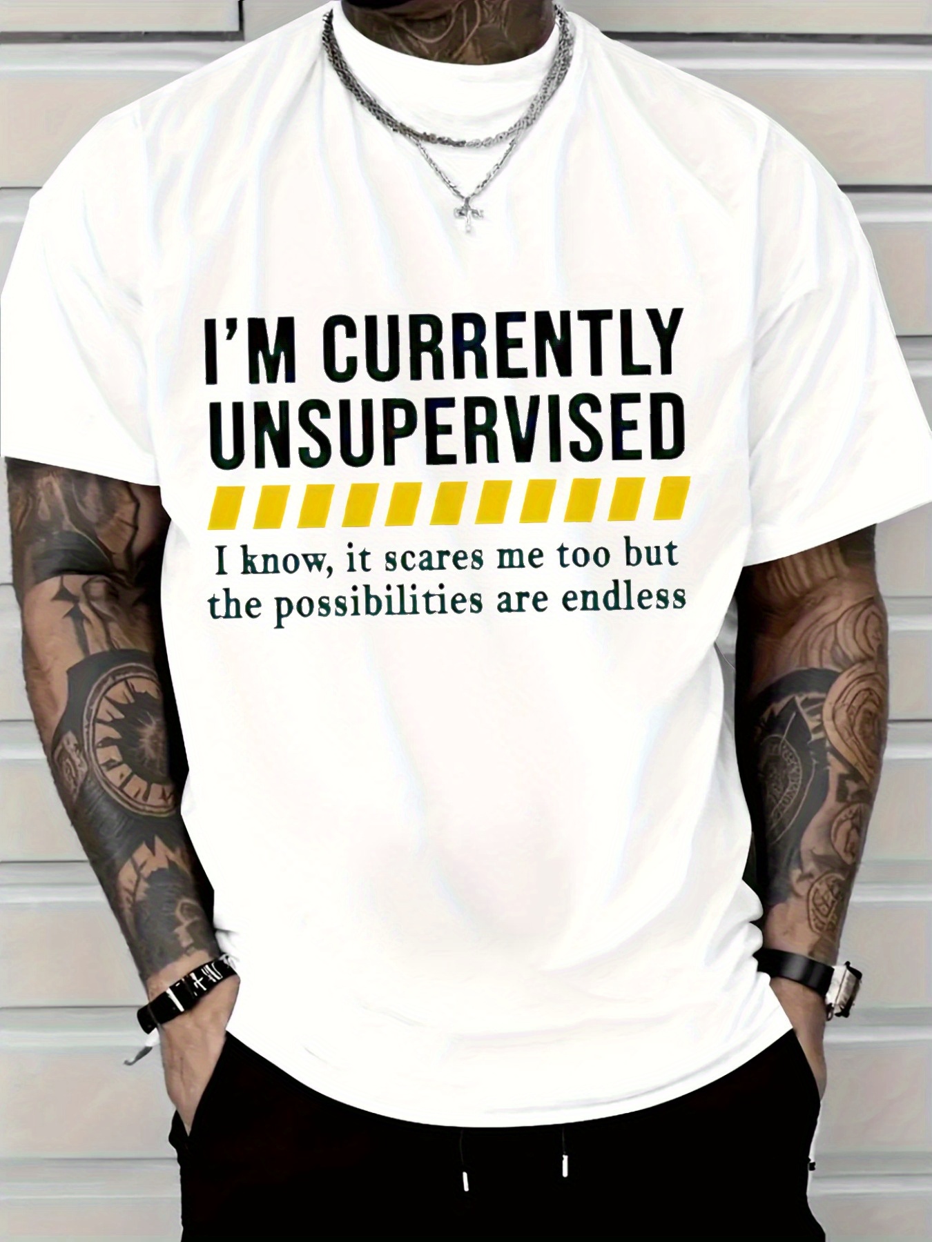 New Men's Casual Cotton T-Shir - Tee Graphic Print review and price