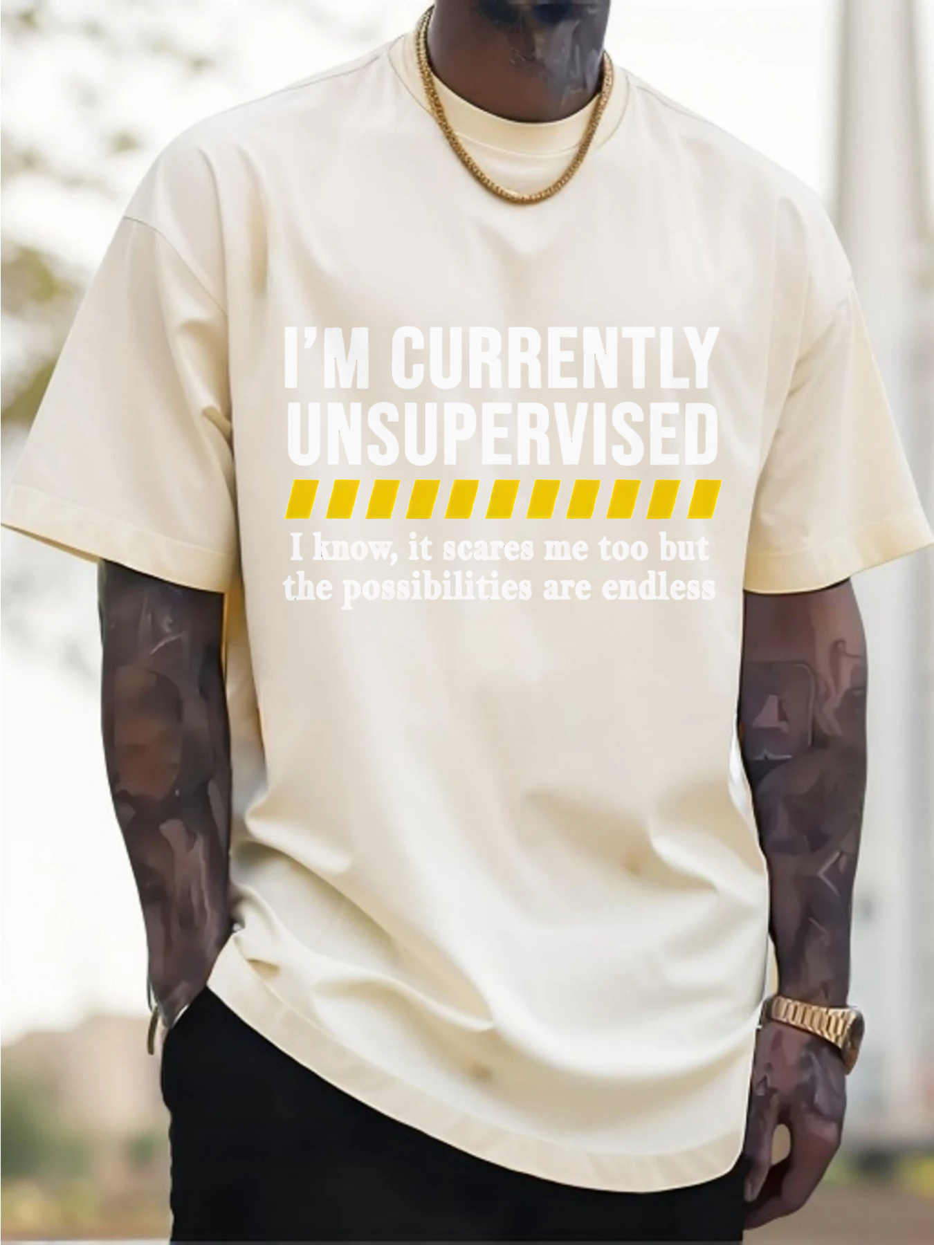 New Men's Casual Cotton T-Shir - Tee Graphic Print review and price
