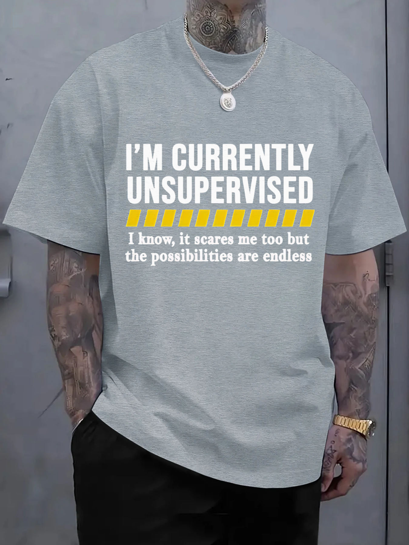 New Men's Casual Cotton T-Shir - Tee Graphic Print review and price