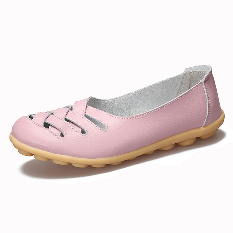 Genuine Leather Women's Shoes  - Espadrille Slip On review and price