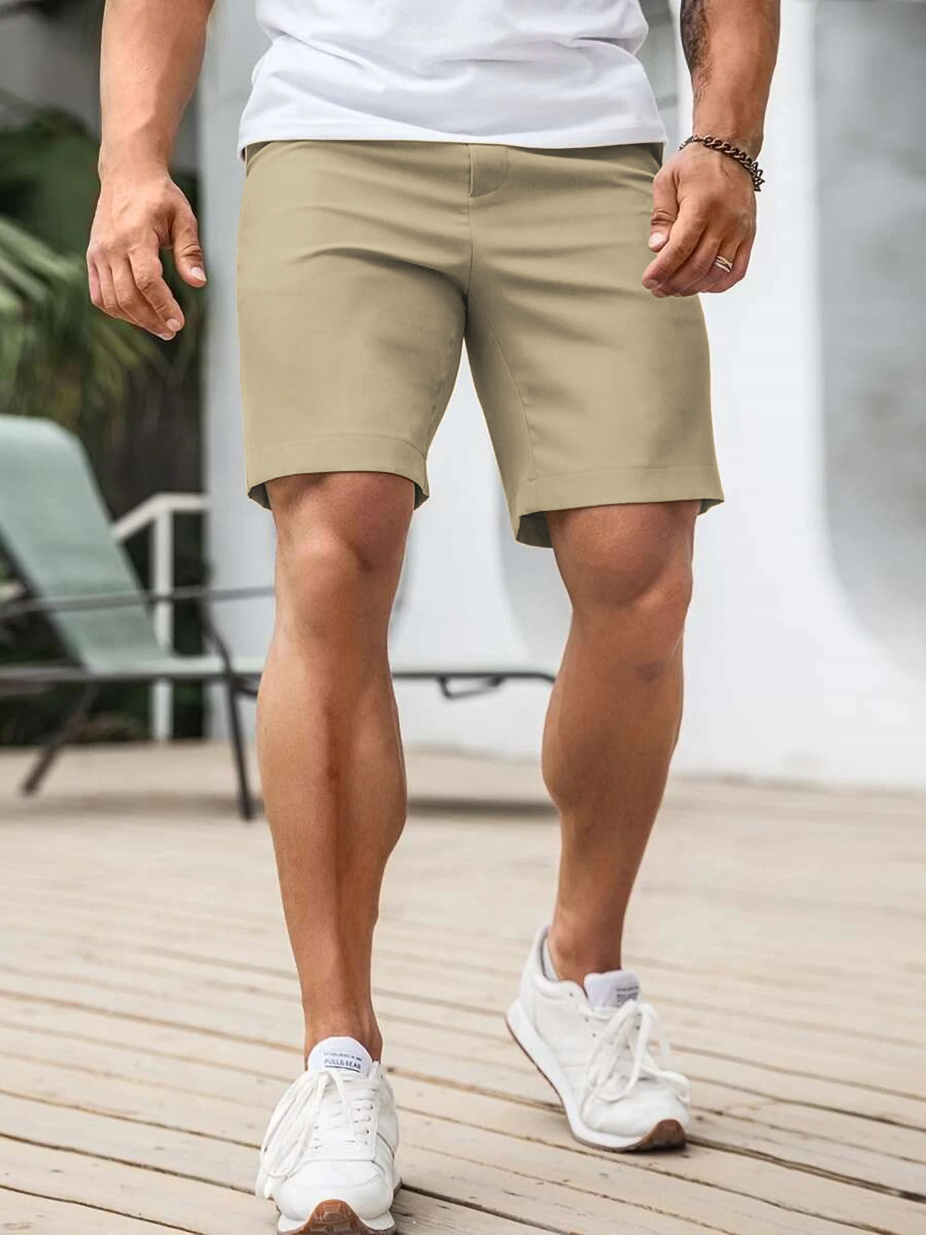 Men's Contrast Trim Chino Shor - Shorts Chino Slim review and price