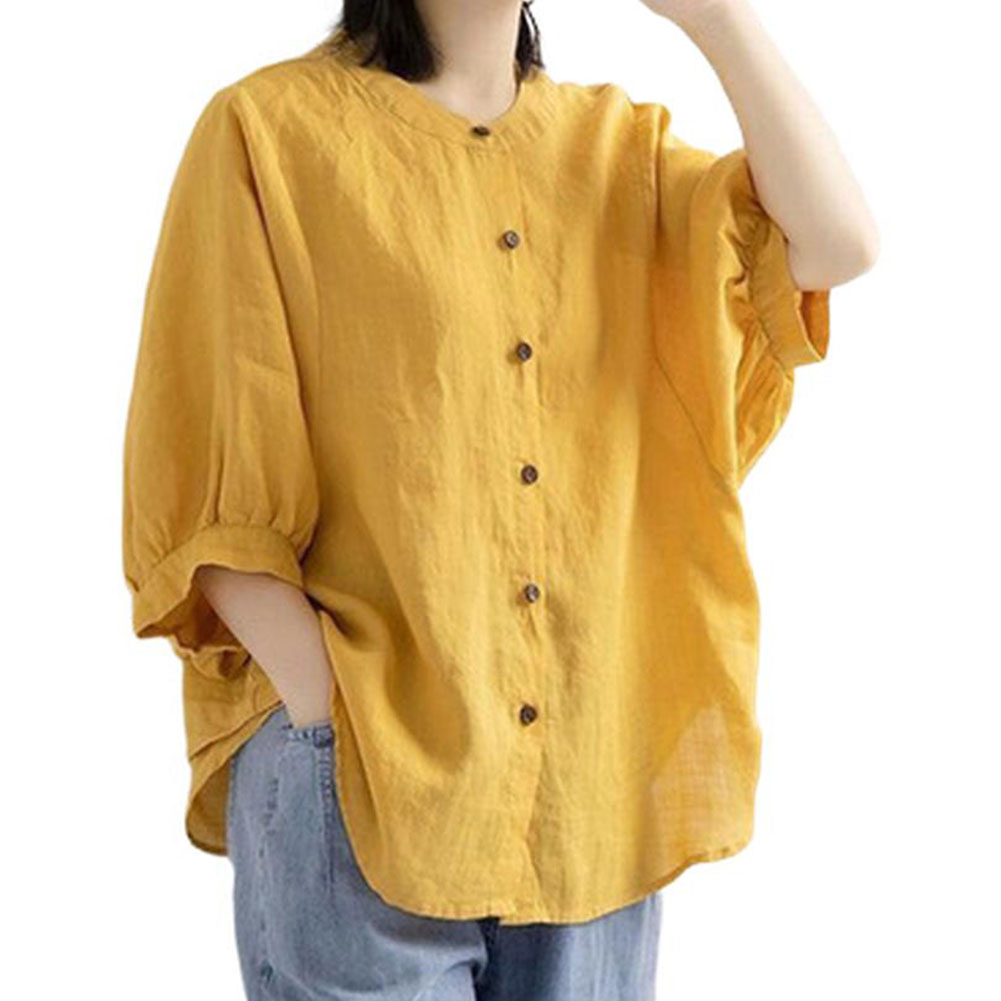 Casual Long Sleeve Cotton Line - Linen Shirt Breathable review and price