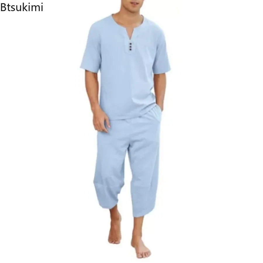 2026 Men's Hip Hop Cotton Line - Short Linen Drawstring review and price