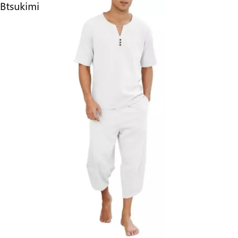 2026 Men's Hip Hop Cotton Line - Short Linen Drawstring review and price