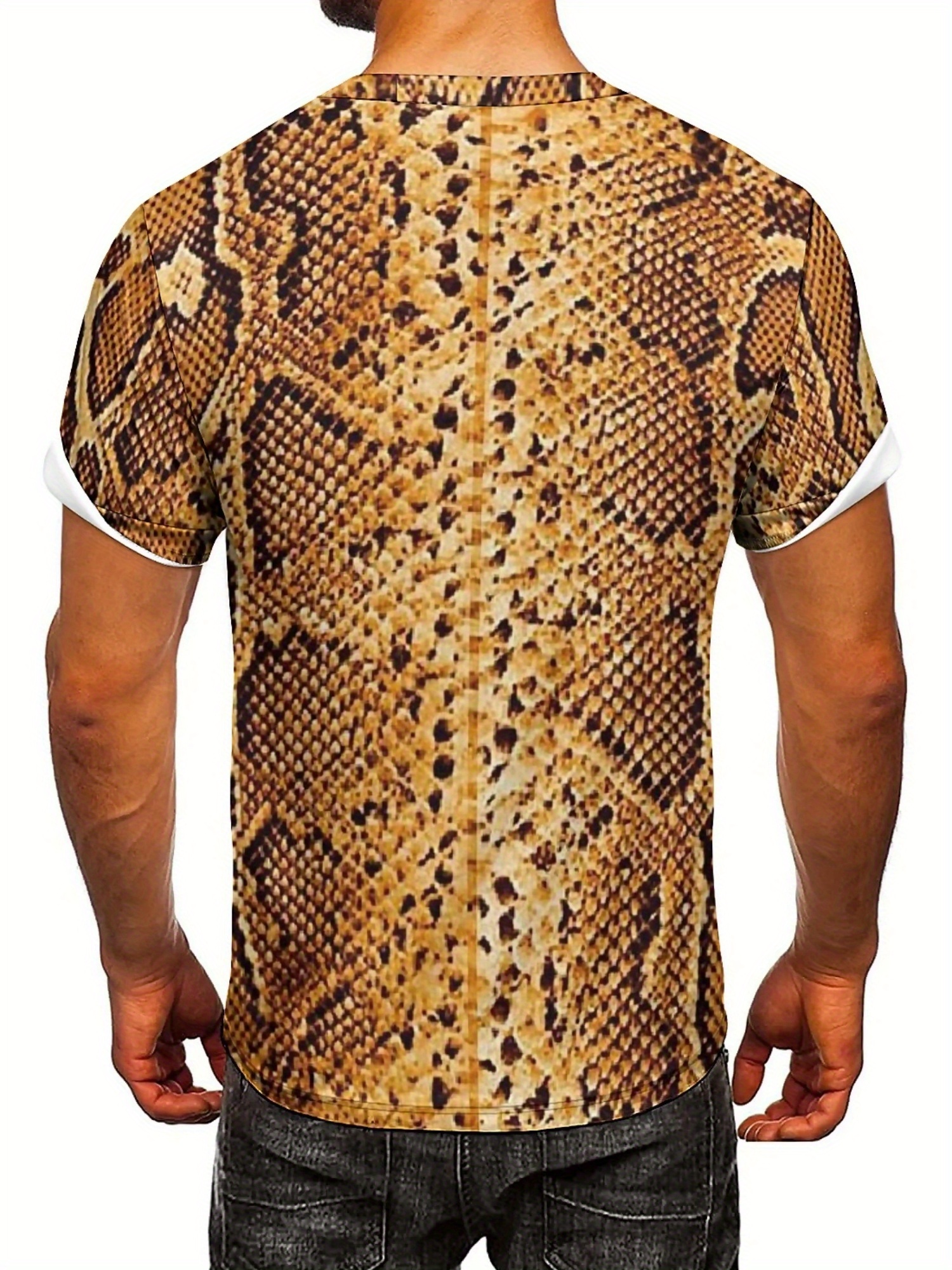 Men'S 3D Print Snake Graphic T - Tee Graphic Print review and price