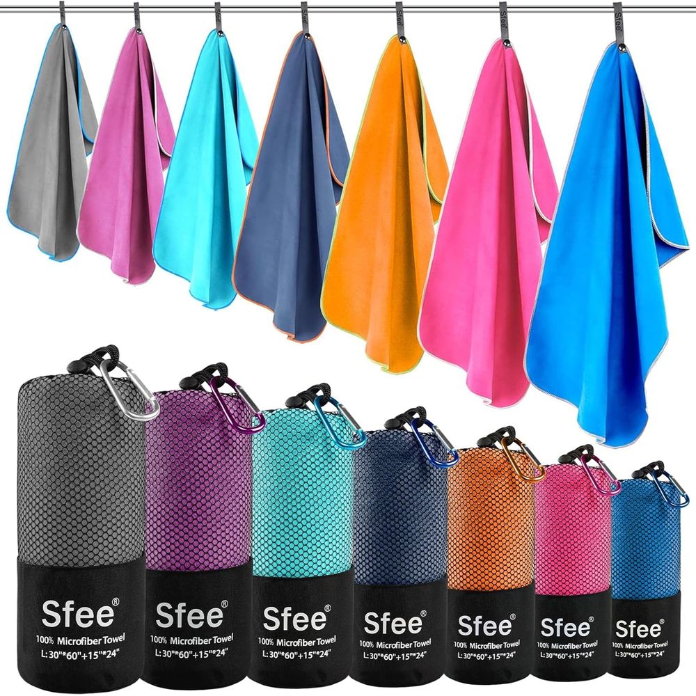 Compact Large Absorbent Travel - Beach Towel Large review and price