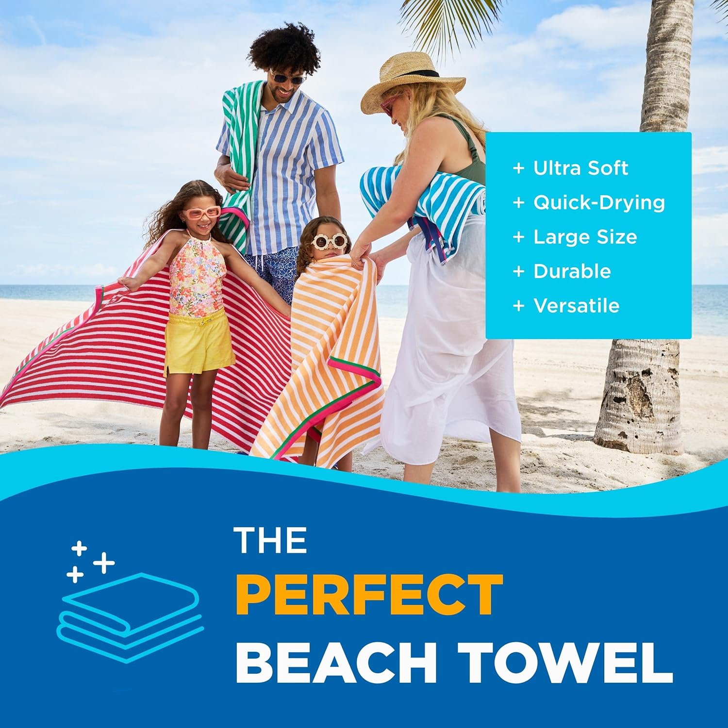 Colorful Racing Striped Beach  - Beach Towel Large review and price