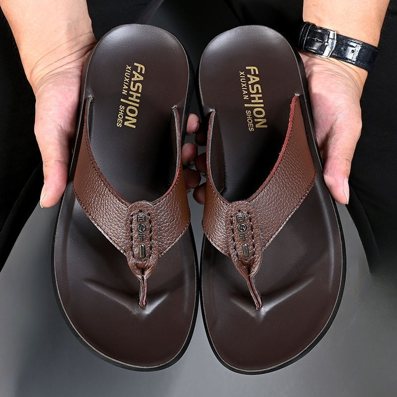 Hot Sale Men's Flip Flops High - Flip Flop Leather Men review and price